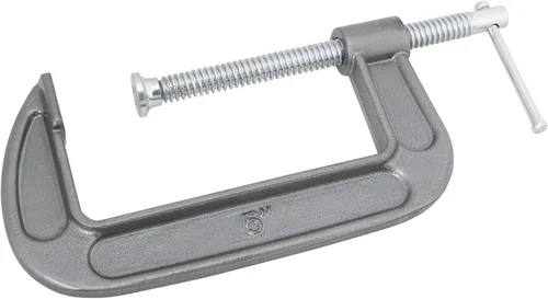 Miniatura 5 de Performance Tool W221 Abrazadera en C de hierro dúctil resistente con acabado de esmalte y tornillo cromado para una resistencia superior y un