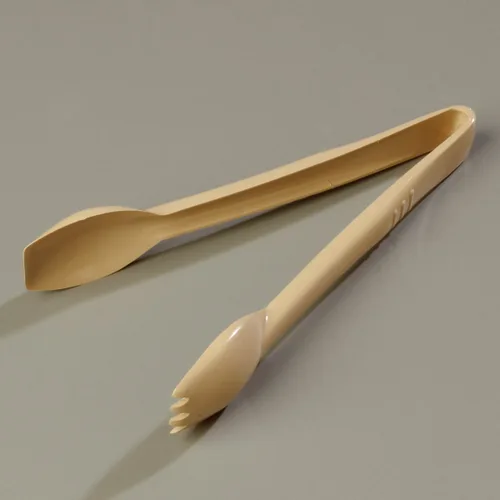 Miniatura 6 de Carlisle FoodService Products 460906 Pinza para ensalada Carly, pinza para ensalada de 22,9 cm, color beige, paquete de 12