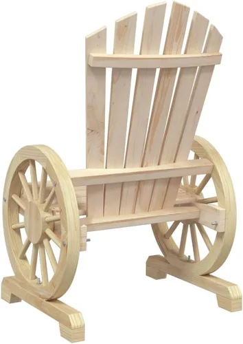 Miniatura 7 de Adirondack - Juego de 4 sillas de madera natural para exteriores, abeto sólido de 24.4 x 24.8 x 39 pulgadas, muebles de patio color marrón barnizado
