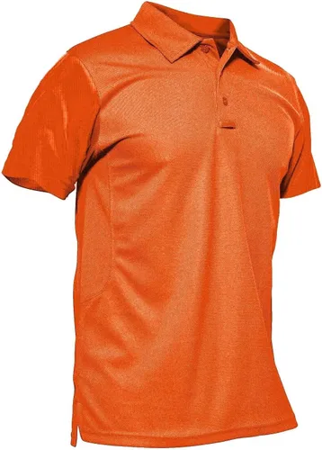 MAGCOMSEN - Camiseta tipo polo para hombre, de secado rápido, de manga corta, suéter táctico de tela de piqué, camiseta de jersey para golf