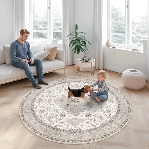 Miniatura 42 de Alfombras de área 9x12 para sala de estar: Alfombra oriental lavable de 108 pies cuadrados para dormitorio - Alfombra de pelo bajo ultra delgada