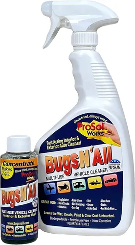 Miniatura 11 de Bugs N' All Limpiador y Desengrasante Multiusos para Coche - Concentrado Removedor de Insectos y Alquitrán de 1 Galón - Limpiador Exterior Seguro