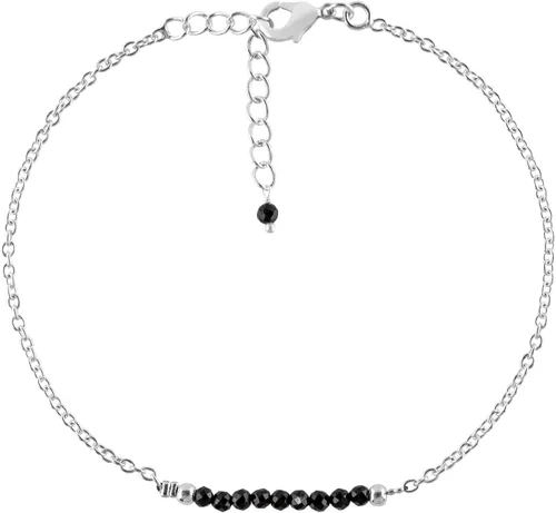 Miniatura 30 de YANARA Pulsera de tobillo para mujer, piedra de nacimiento natural, cuentas de piedras preciosas, tobillera delicada hecha a mano de 9 pulgadas +