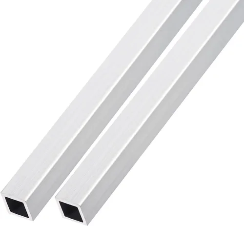 Miniatura 11 de METALLIXITY Tubo cuadrado de aluminio (1.575 in x 1.575 in x 0.039 in x 7.874 in) 2 piezas, tubo de aluminio 6063 - para muebles del hogar