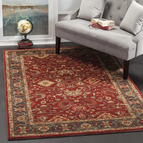 Miniatura 5 de SAFAVIEH Mahal Collection - Alfombra decorativa, 2.2 x 4 pies, azul marino y natural, diseño oriental tradicional, no desprende pelusa y de fácil