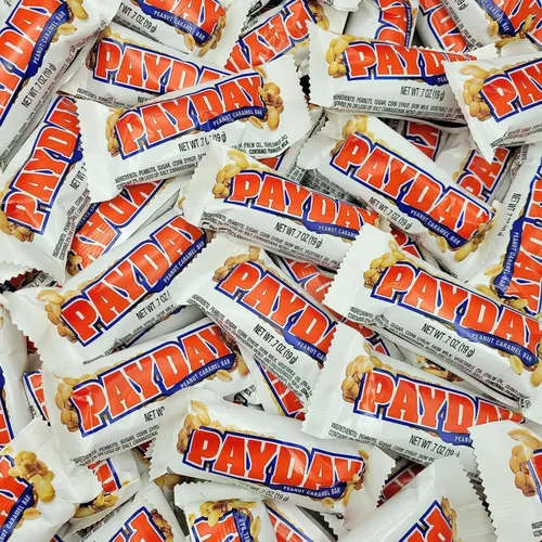 Miniatura 2 de PayDay Barras de Dulce Fun Size - 40 Barras de Dulce Envueltas Individualmente - PayDay a Granel Dulces de Maní y Caramelo - Dulces a Granel