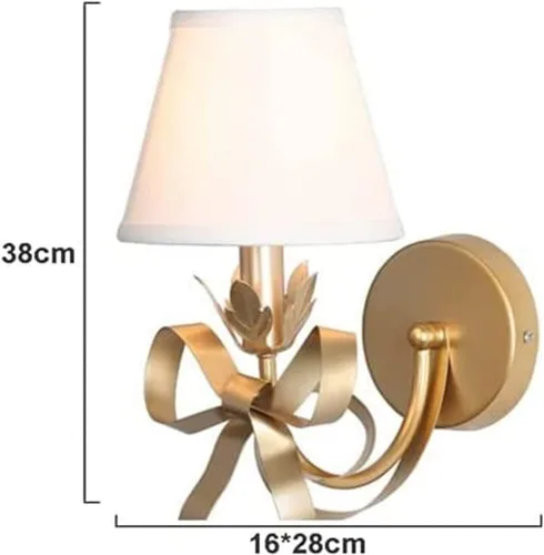Miniatura 7 de Lámpara de pared, aplique de pared, arco de princesa, lámpara de pared estilo francés, lámpara de pared para habitación de niñas, E14, de una sola