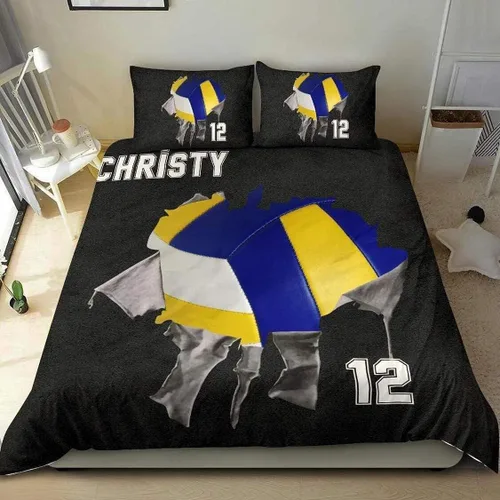 Miniatura 15 de Juego de ropa de cama de voleibol, edredón de microfibra para deportes, voleibol, tamaño King, Queen, individual, decoración para el hogar