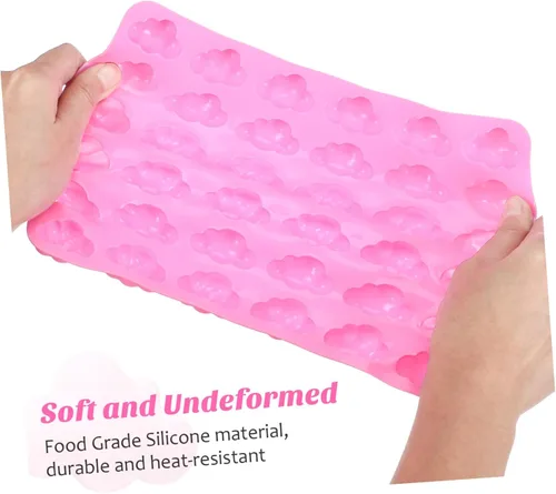 Miniatura 6 de Cabilock Moldes de silicona en forma de nube para chocolate, antiadherentes, de grado alimenticio, para chocolate, gelatina, rosa caramelo