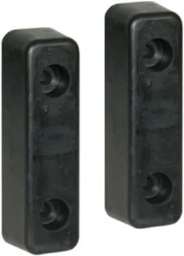 Buyers Products B5760 - Parachoques de goma moldeada, 2 x 2-1/4 x 7-3/4 pulgadas, juego de dos parachoques para protección de camiones y remolques,