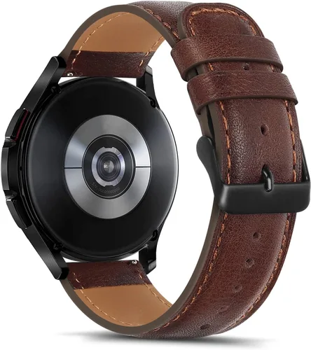 Miniatura 2 de Tasikar Bandas de Cuero Compatibles con Samsung Galaxy Watch 47mm 7/6/5/4 Banda/Watch 6 Classic 43mm 47mm/Watch 5 Pro Banda, Correa de Cuero Genuina