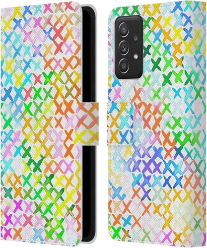 Miniatura 13 de Head Case Designs Officially Licensed Ninola Brushstrokes Multi Colorful Leather Wallet Case Compatible with Samsung Galaxy A53 5G (2022)