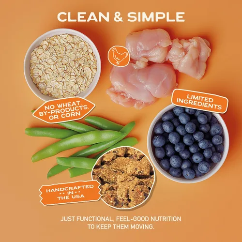 Miniatura 7 de Smart Cookie All Natural Dog Treats - Galletas saludables para perros de pollo para cadera y articulaciones con glucosamina, ideales para perros