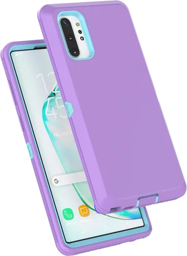 Miniatura 7 de Funda protectora híbrida para Samsung Galaxy Note 10 Plus, protección a prueba de golpes, resistente, de plástico duro, de goma, híbrida, para Lila