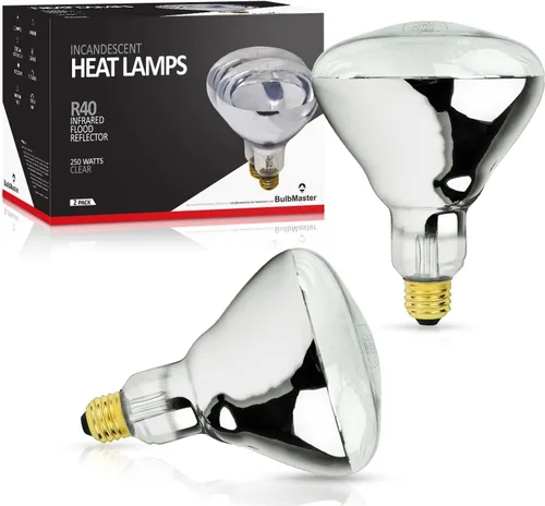 Miniatura 5 de Bombilla de calor de 250 vatios para baño R40, lámpara de calor incandescente para ducha, luz infrarroja transparente de baño 250R40, bombilla