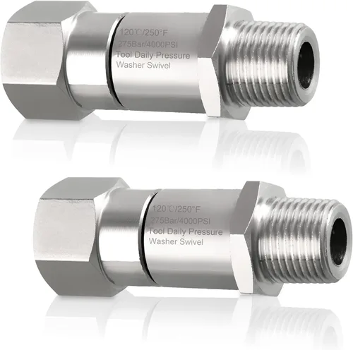 Miniatura 5 de Tool Daily Lavadora a presión giratoria, rosca macho NPT-M de 3/8 pulgadas, 4000 PSI