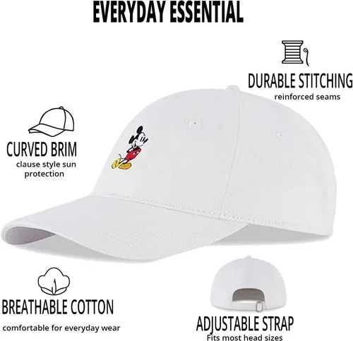 Miniatura 2 de Gorra de béisbol ajustable para adultos de Mickey Mouse de Disney para hombres
