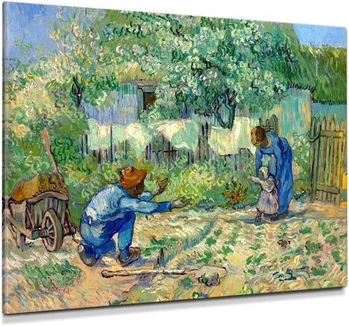 Miniatura 99 de Serie de pinturas de Vincent Van Gogh (favoritos). Reproducción de arte clásico de Van Gogh, impreso en lienzo Noche estrellada