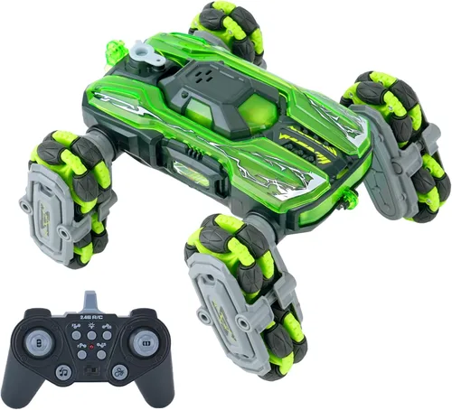 Miniatura 12 de NEXBOX Enfriador de 8 ruedas controlado a mano juguetes de coche RC de acrobacias, coches de control remoto con detección de gestos para niños de 6