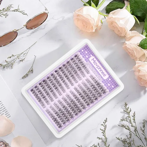 Miniatura 7 de Extensiones de pestañas en racimo naturales DIY, extensiones de pestañas en racimo con curva C, extensiones de pestañas en racimo para ojo de gato