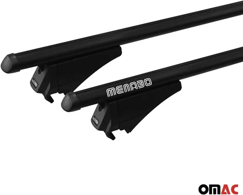Miniatura 9 de OMAC Barras transversales superiores para Audi Q8 2019-2025, aluminio negro, 2 piezas antirrobo para viajes, kayak, canoa, surf, esquí, snowboard