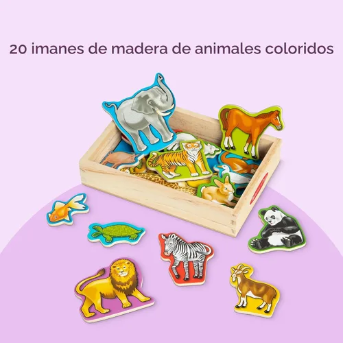 Miniatura 6 de 20 imanes de madera Melissa & Doug, Multicolor