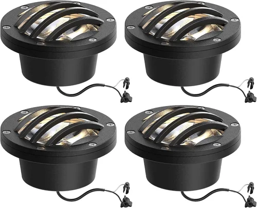 Miniatura 10 de GOODSMANN Luces LED de bajo voltaje para paisaje, 4 W, 12 V, 200 lúmenes, blanco cálido con conector de cable para terraza, escalón, jardín