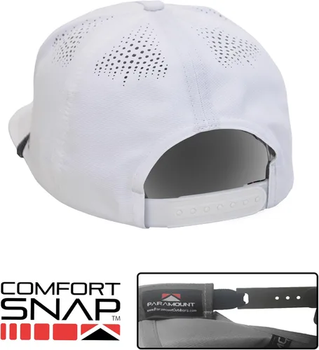 Miniatura 47 de Paramount Outdoors Sombrero de pesca de trucha al atardecer, diseño de silueta de pez de montaña, sombrero para exteriores con cómodo Snapback