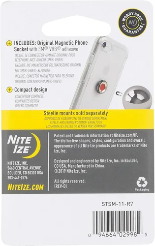 Miniatura 5 de Enchufe magnético para teléfono Nite Ize Original - Imán adicional para Steelie Phone Mounting Systems