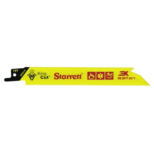 Miniatura 11 de Starrett Hoja de sierra recíproca de demolición y rescate de incendios bimetálica, 9 pulgadas de largo, 3/4 pulgadas de ancho, 0.50 pulgadas