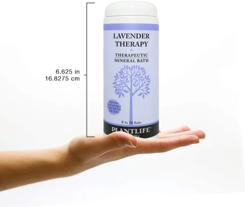 Miniatura 5 de Plantlife Sales de baño de terapia de lavanda, sales de baño naturales de aromaterapia directamente de la planta, equilibrar, calmar y liberar