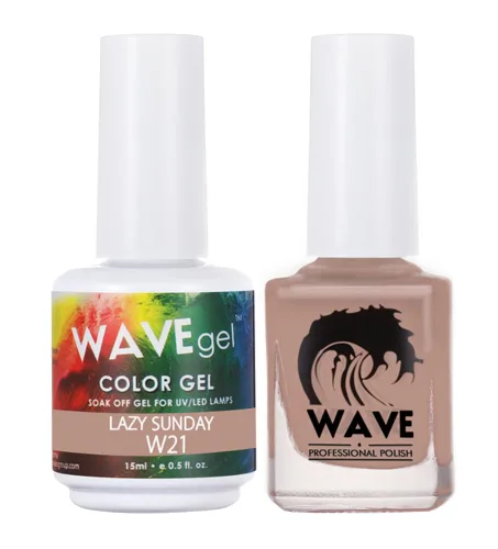 Miniatura 87 de WAVEGEL - Juego dúo de gel y esmalte de uñas a juego - Colección Simplicity - #P109 Blizzard I 0.5 onzas