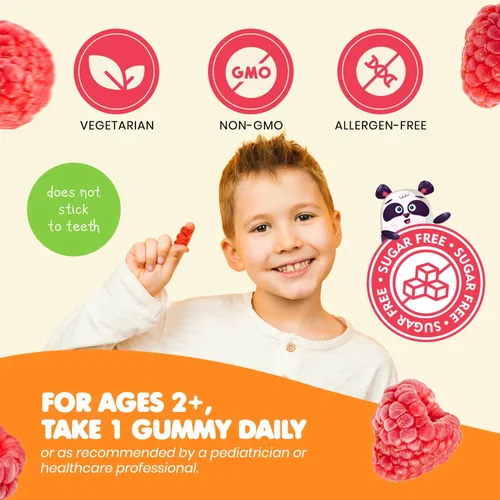 Miniatura 2 de Gomitas de magnesio para niños, sin azúcar, suplemento de gomitas de magnesio calmantes para niños, masticables calmantes de magnesio sin azúcar