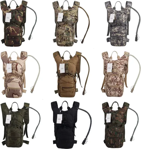 Miniatura 5 de Mochila de hidratación con vejiga de agua de 3L para senderismo y escalada