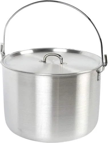 Miniatura 8 de AceCamp Juego de ollas de cocina ligeras de aluminio anidadas con tapa y mango plegable - 4L, 8L, 12L