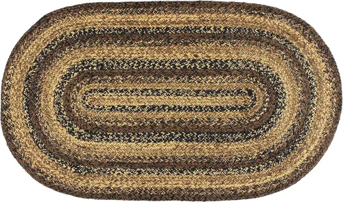 Colección Cappuccino Premium trenzada | Primitivo, rústico, estilo granja | Yute/algodón | 30 días sin riesgo | Alfombra decorativa / tapete para