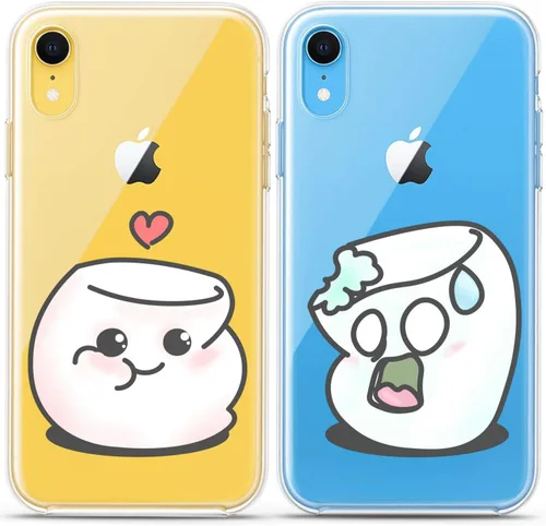 Miniatura 7 de Fundas a juego para parejas compatibles con iPhone 16 15 14 13 12 11 Pro Max Mini Xs X 6s 8 Plus 7+ Xr 10 SE 5 pares Kawaii Sweet Cute Slim Print