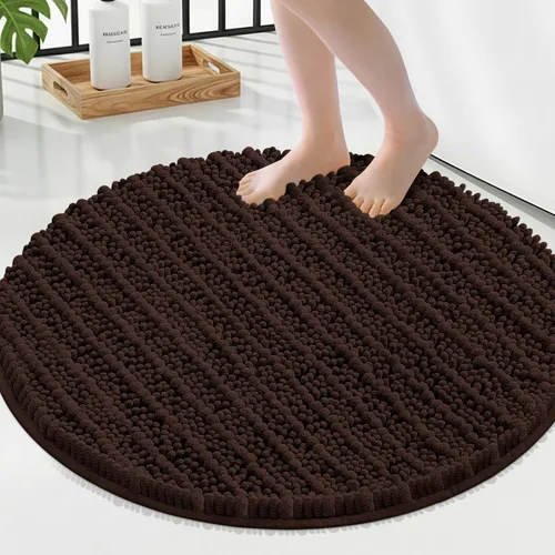 Miniatura 344 de Smiry Alfombras de Baño 24x16 pulgadas, Alfombras de Baño de Chenilla Extra Suaves y Absorbentes, Respaldo de Goma Antideslizante, Lavable a Máquina