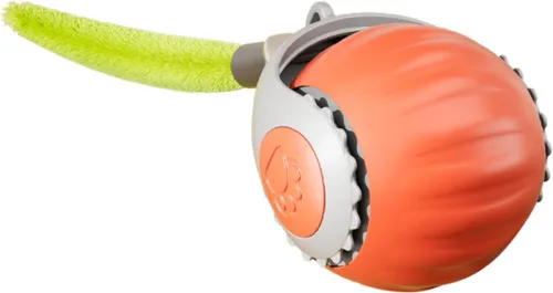 Miniatura 6 de Juguete interactivo para gatos de interior, juguete automático inteligente para gatos de dos velocidades, pelota móvil con cola, juguetes 1 Paquete