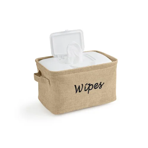 Miniatura 8 de Dejaroo - Cestas para organizar toallitas y artículos esenciales para recién nacidos, organizador de pañales y toallitas, regalos bordados para baby