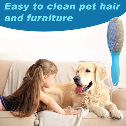 Miniatura 5 de ezclean Paquete de 4 cepillos de pelusa de 2 colores para ropa, muebles, sofá, cepillo para eliminar pelusas para ropa, cepillos reutilizables