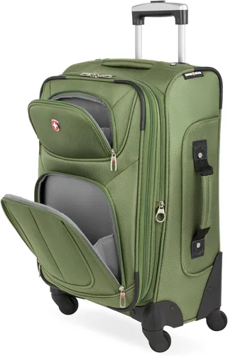 Miniatura 222 de SwissGear - Equipaje suave expandible Sion con ruedas, Negro