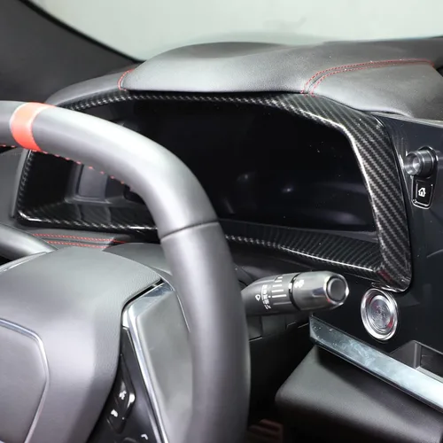 Miniatura 4 de Daeiclru Marco de cubierta de ABS para panel de salpicadero de automóvil compatible con Chevrolet Corvette C8 2020-2023, accesorios de ajuste