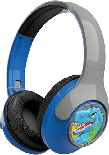 Miniatura 2 de EKIDS - Auriculares Bluetooth de dinosaurio para niños, auriculares inalámbricos para la escuela, H