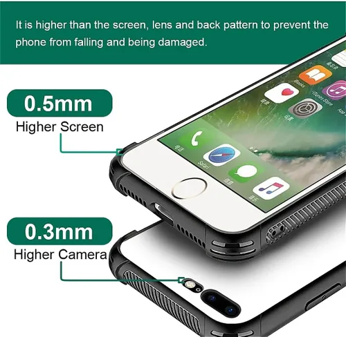 Miniatura 107 de Compatible con funda para iPhone 6 Plus/6s Plus,Bite Your Teeth Diseño de patrón asombroso, funda trasera dura de PC anti-arañazos y a prueba
