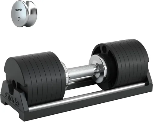 Miniatura 9 de SNODE AD80 Drop Proof 80 lbs Adjustable Dumbbell Set -Adjustable Weights with Cast Iron Plates and Cradle, Knurled Handle, Fast Adjust, Compact Home