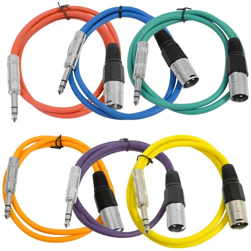 Miniatura 14 de Seismic Audio SATRXL-M2Black6 - Cable de conexión XLR macho a TRS de 2 pies, color negro