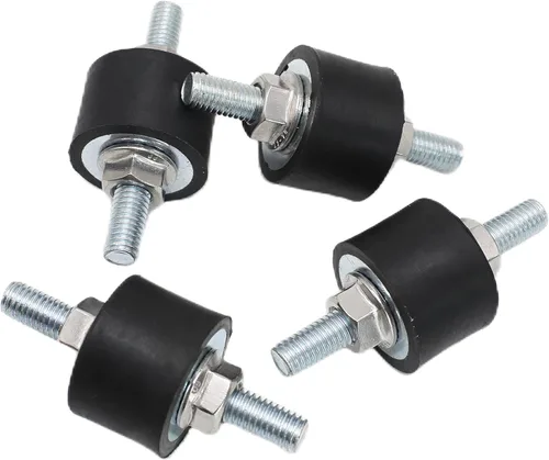 Tornillos de goma M8 amortiguadores antivibración aislador soportes cilíndricos de goma para compresores de aire, motores diésel, 4 unidades M8 x 23