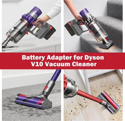 Miniatura 7 de Adaptador V10 para batería Milwaukee 18V M18 – Convertidor atornillado apto para aspiradoras Dyson V10 Cyclone Animal Absolute Motorhead SV12