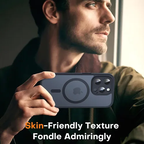 Miniatura 7 de TOCOL Funda para iPhone 13 Pro Max, compatible con Magsafe, protección completa de la cámara, anillo magnético incorporado, funda translúcida mate